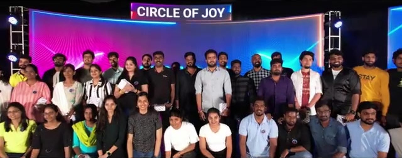 The Circle of Joy group on stage